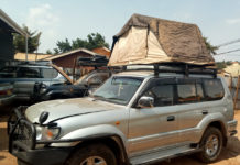 Rooftop tent car