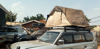 Rooftop tent car