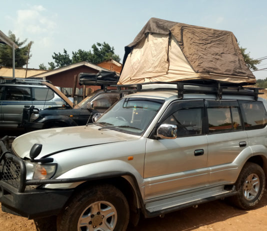 Rooftop tent car